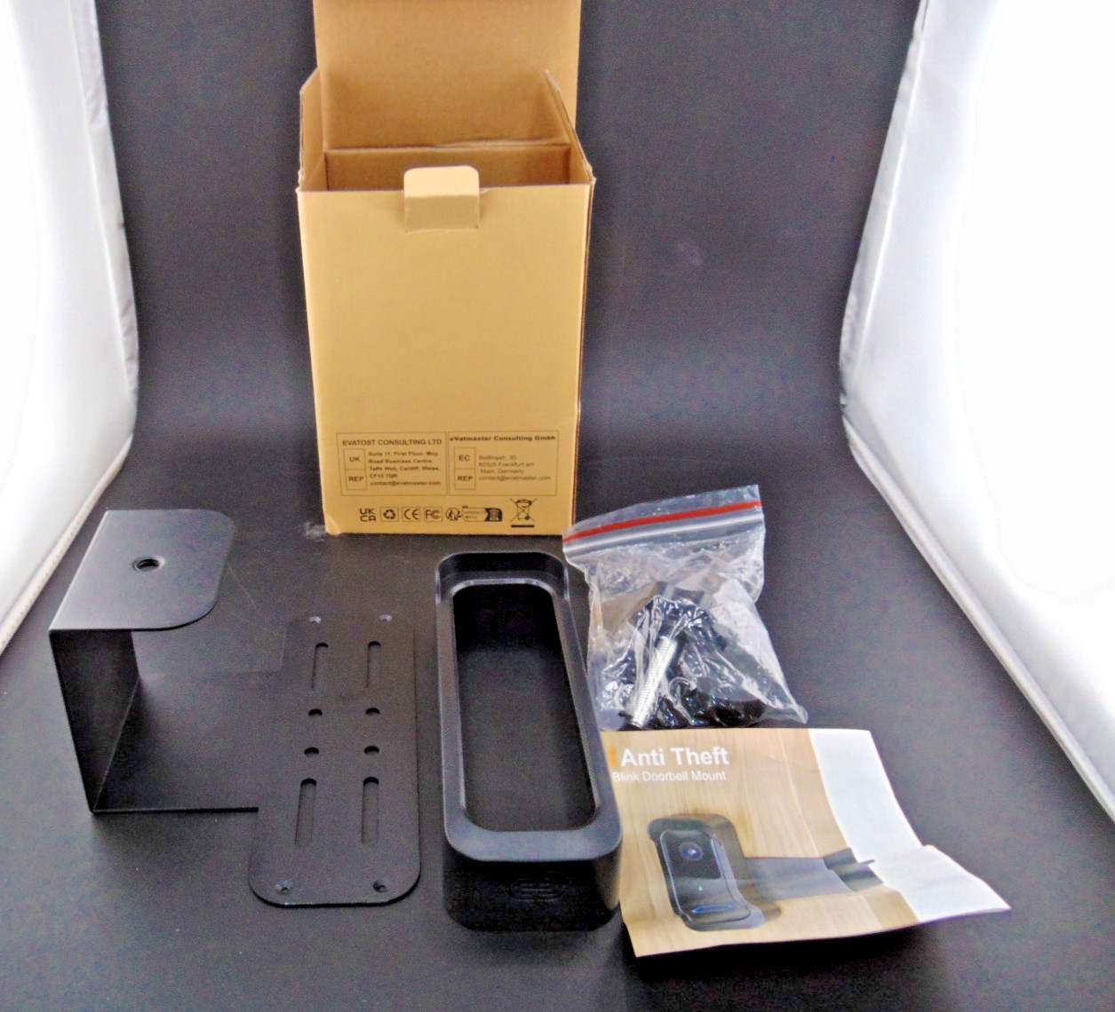 Blink Video Doorbell Mounting Bracket - BLACK Open Box