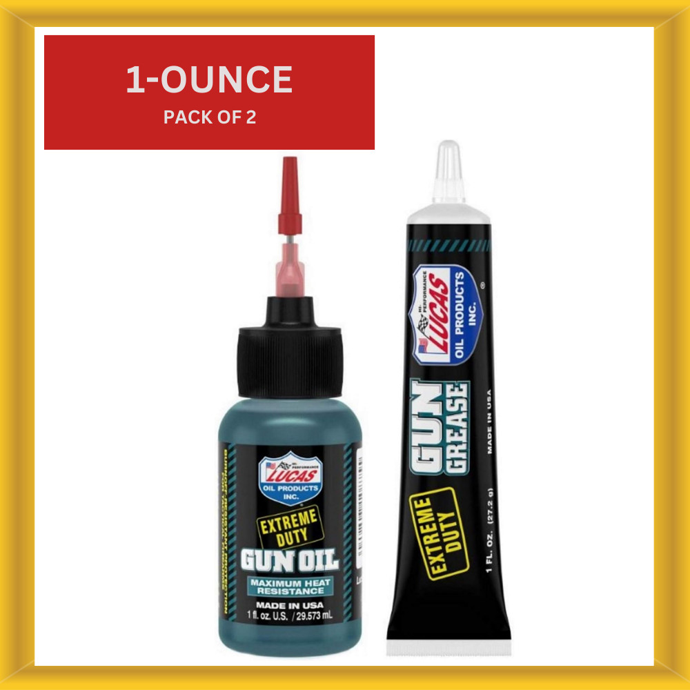Prompt Lucas Extreme Duty 1oz Gun Grease 10889 and 1oz Needle Oiler 10875