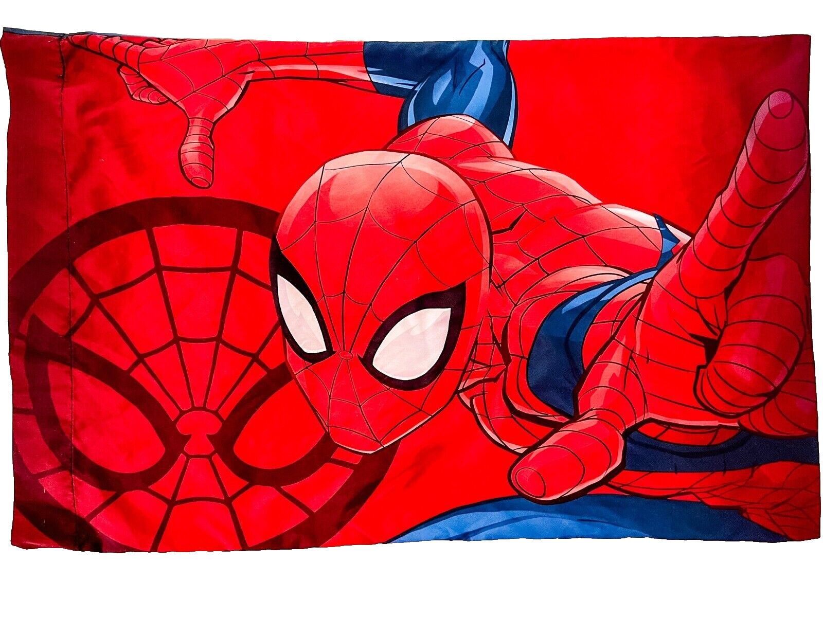 Spiderman Captain America  Pillowcase Pillow Sham Marvel Reversible Kids Bedroom