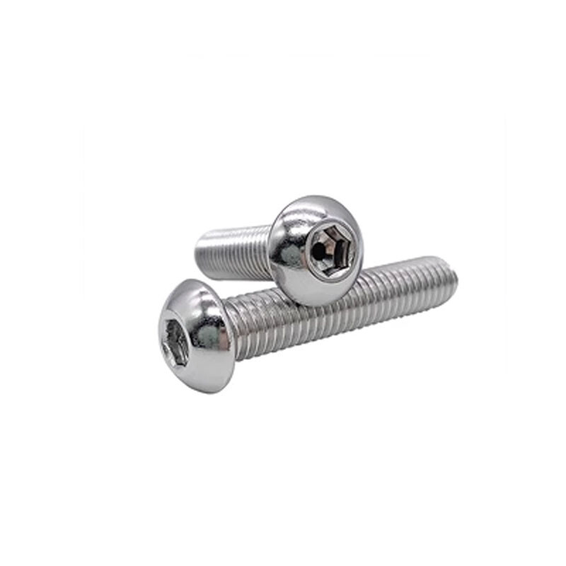 M3 SUS304 Steel Round head Allen screws Plate head Through Hole bolts