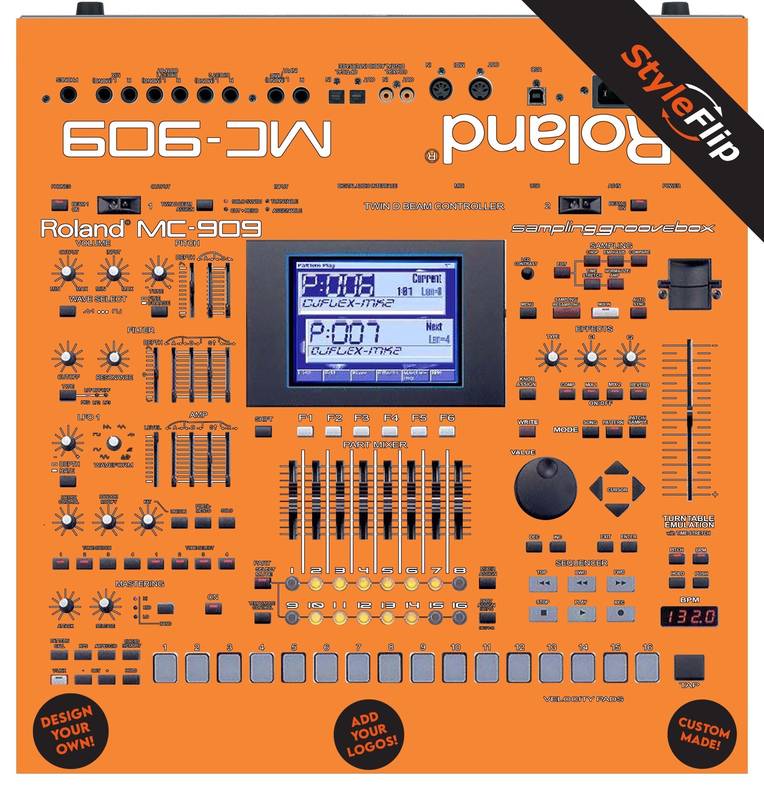 Rolan MC-909 Skin | Custom | Protective Decal | StyleFlip Skins