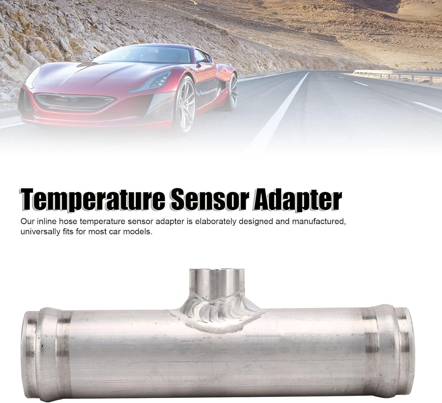 Inline Hose Temperature Sensor Adapter, 3/8in NPT Temperature Sensor Adapter