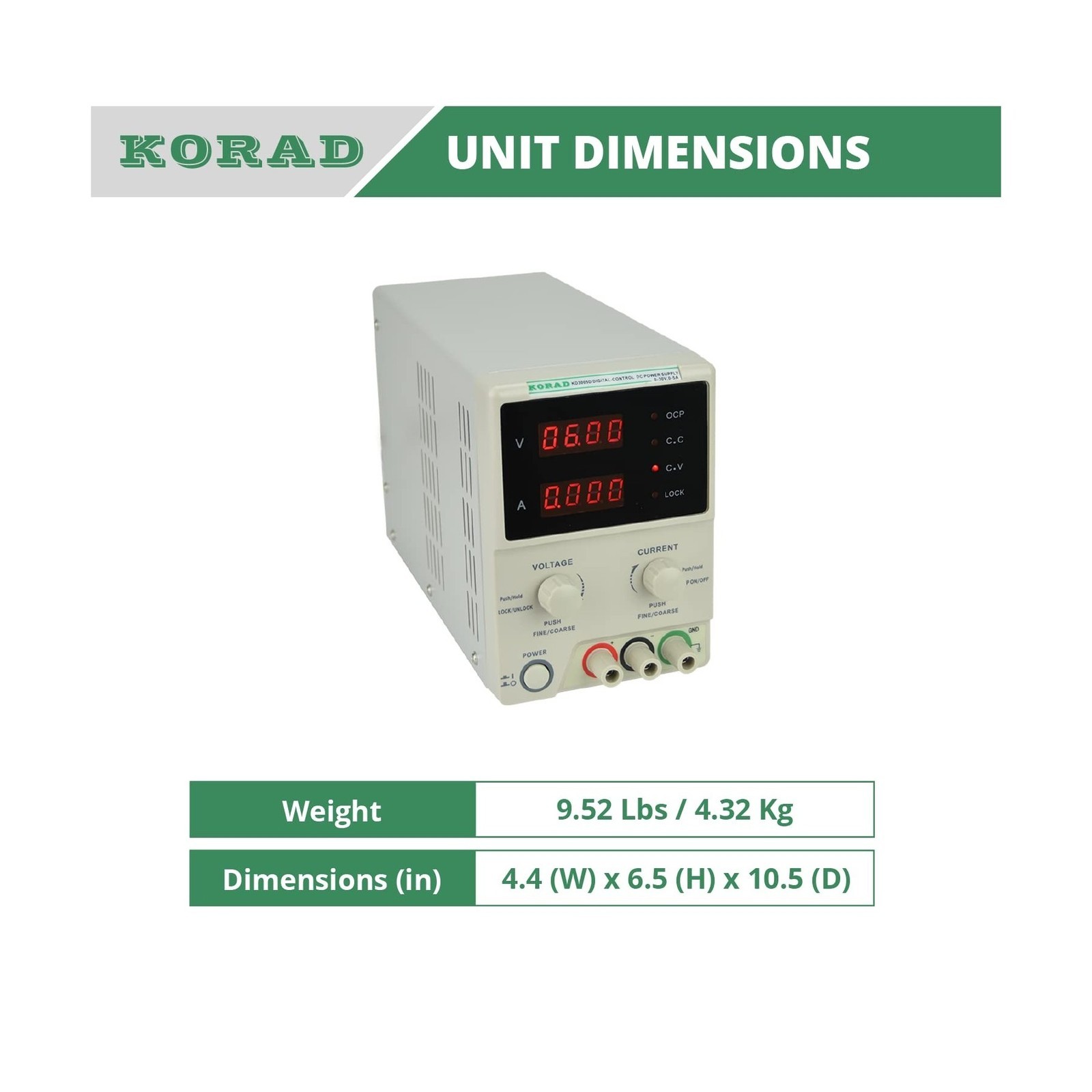 KORAD KD3005D - Precision Variable Adjustable 30V, 5A DC Linear Power Supply ...
