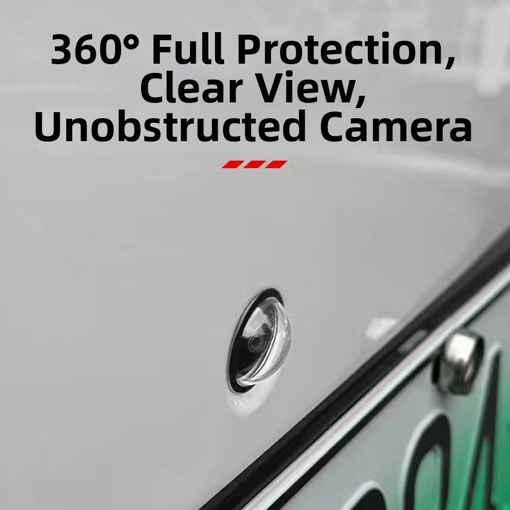 Car camera lens protector (2-pack) with Rain Cover: 360?? all-around protection