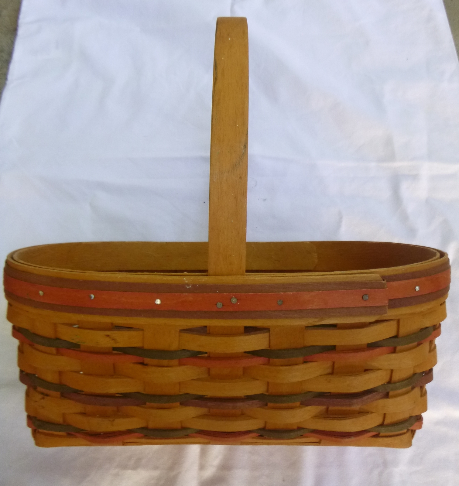 LONGABERGER Woven Easter Collection Basket handle 1997