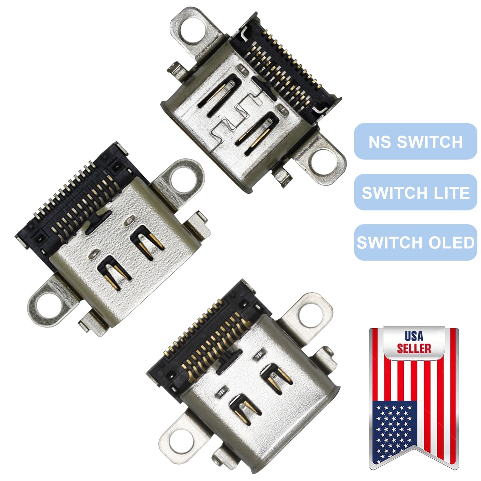 2-10X USB Charger Charging Port Dock Connector For Nintendo Switch NS LITE OLED
