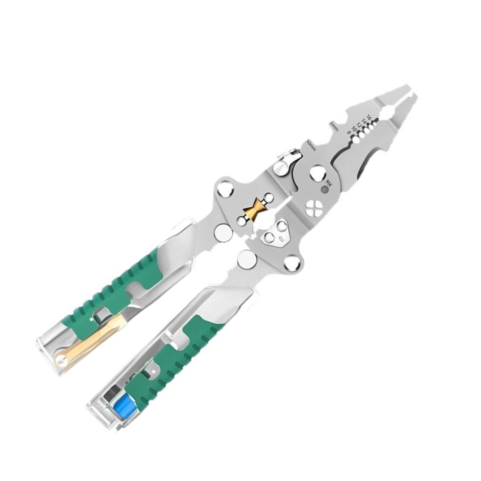 1 PCS Portable Multi-Functional Wire Stripper With Electrical Test & Cutter