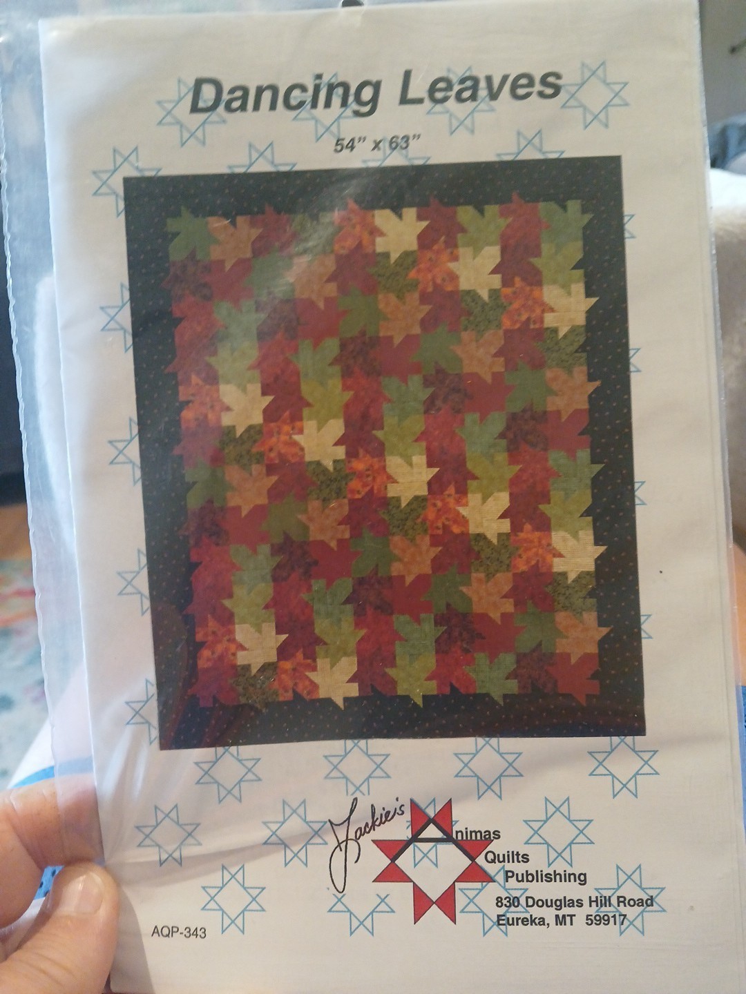 Dancing Leaves Quilt Pattern Instructions 54x63 AQP-343 Robinson Animas Quilts