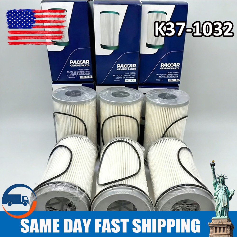 New 6PCS K37-1032 Depth Coalescer Fuel Filter K371032 For Paccar
