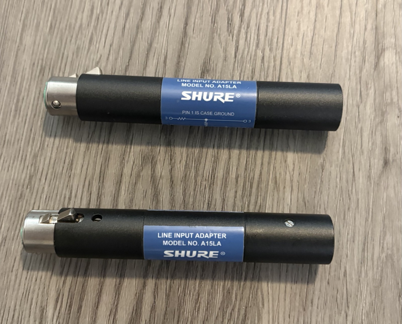 Shure A15LA Line Input Attenuator XLR Inline Pad Mic Level Adapter