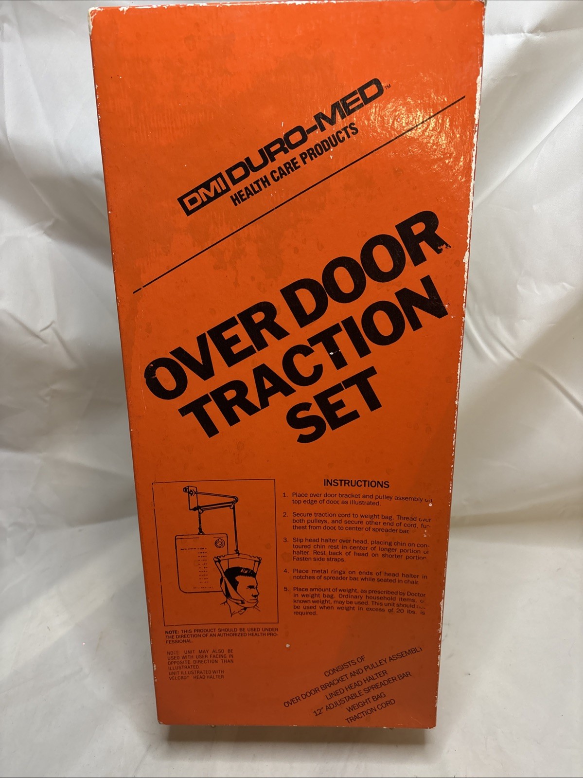 Duro-Med Over Door Traction Set Head Halter Home Remedy OPEN BOX Health Care Old