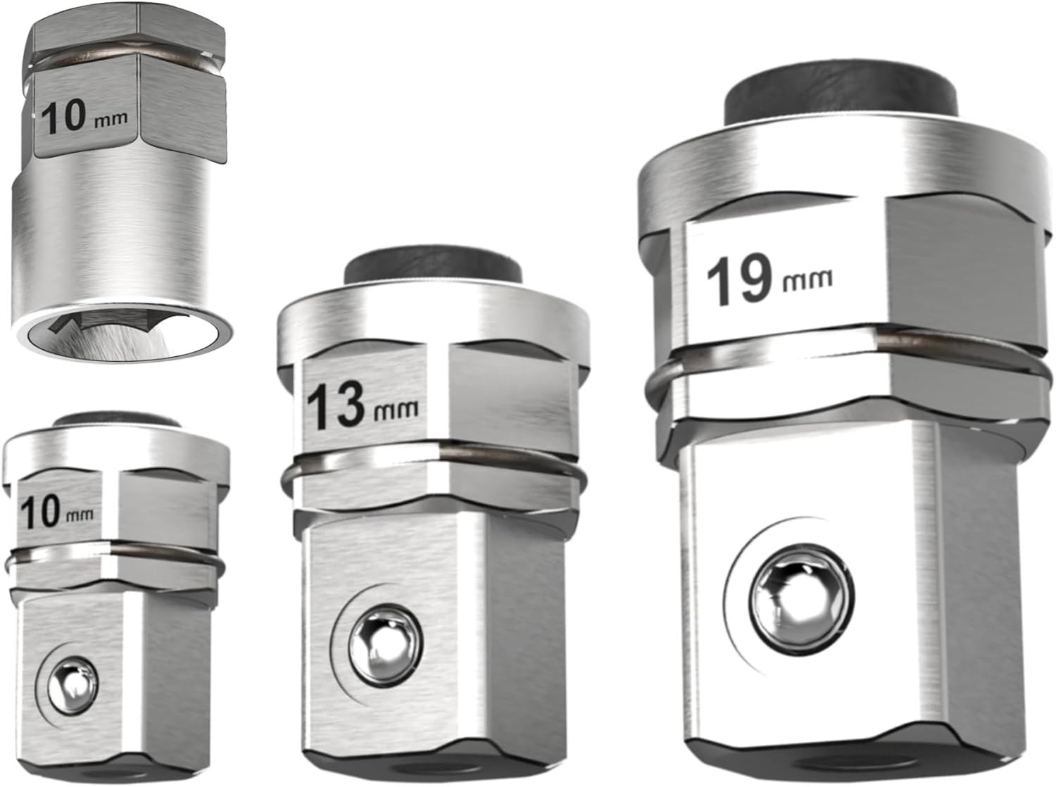 4pcs Socket Wrench Adapters Ratcheting Wrench To Square Drive Adapter Set