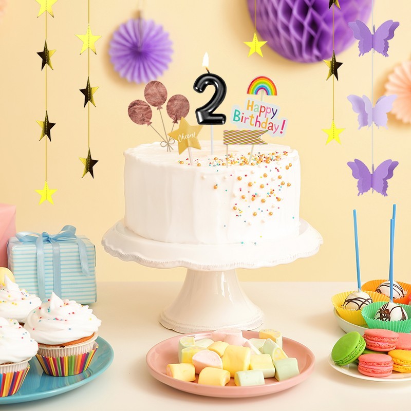 20yearold black and blue arc birthdaycandlesare suitable forbirthdaycelebrations