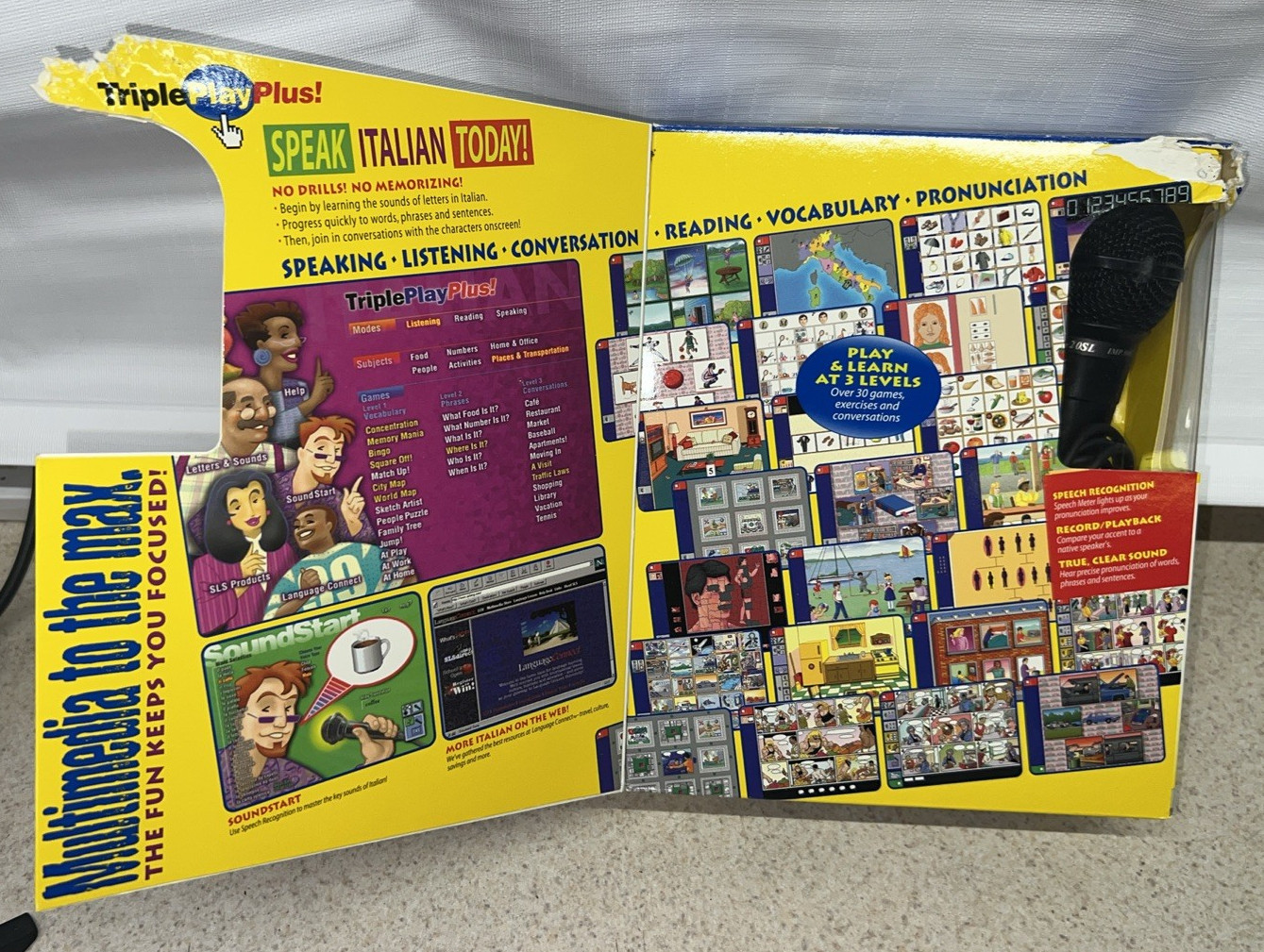 Triple Play Plus Italian Multimedia Games & Conversations Language Program VTG