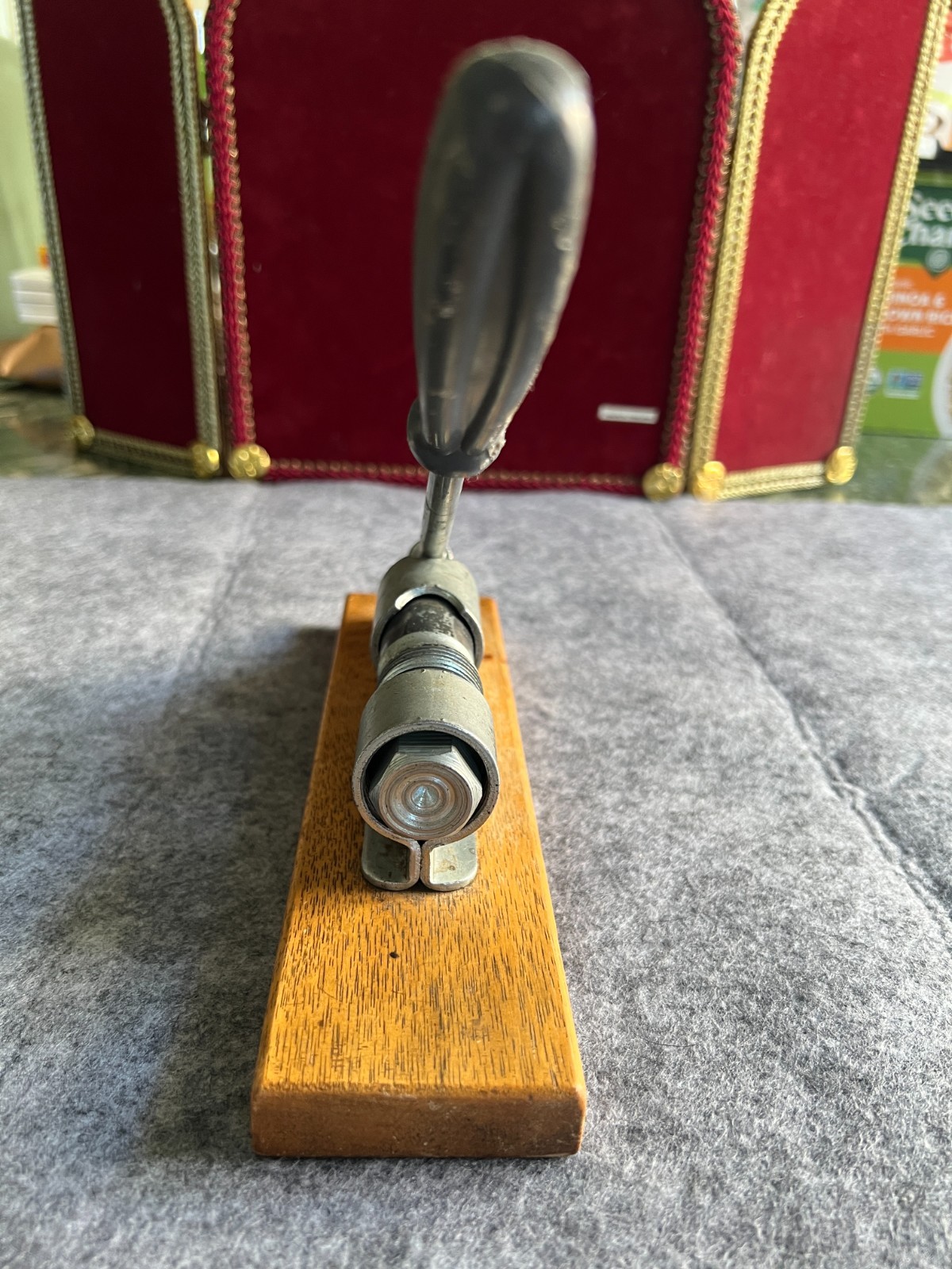 Vintage Small Manual Arbor Press Tabletop Bench Compression Tool