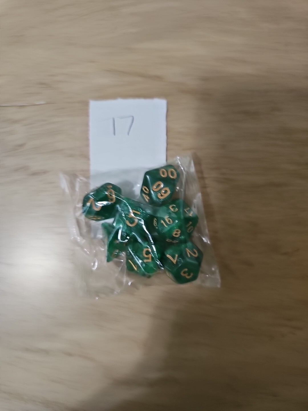 7pcs Polyhedral Dice Set - Assorted Colors - D4 through D20 - DnD