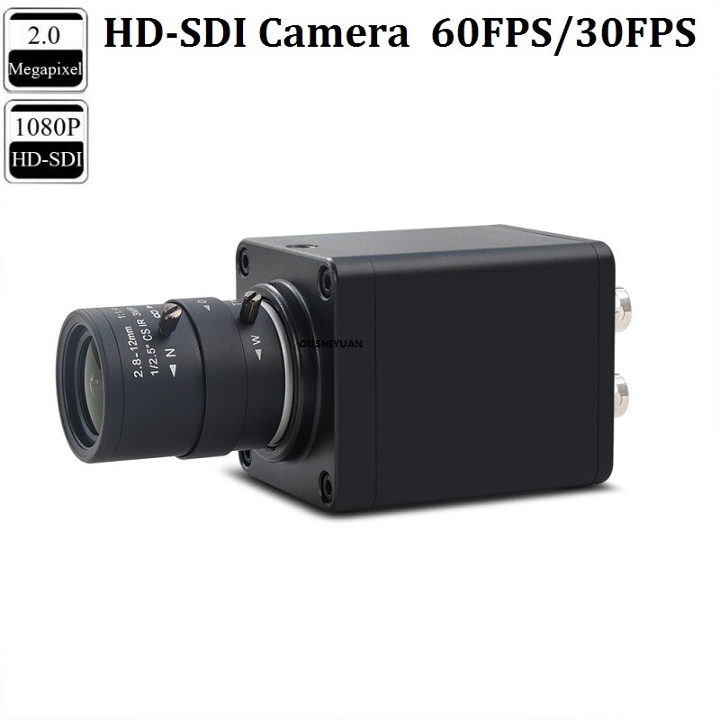 CCTV HD-SDI 2.0MP 1080P 30/50/60/50i/60i OSD Menu Security Box SDI 3G Camera