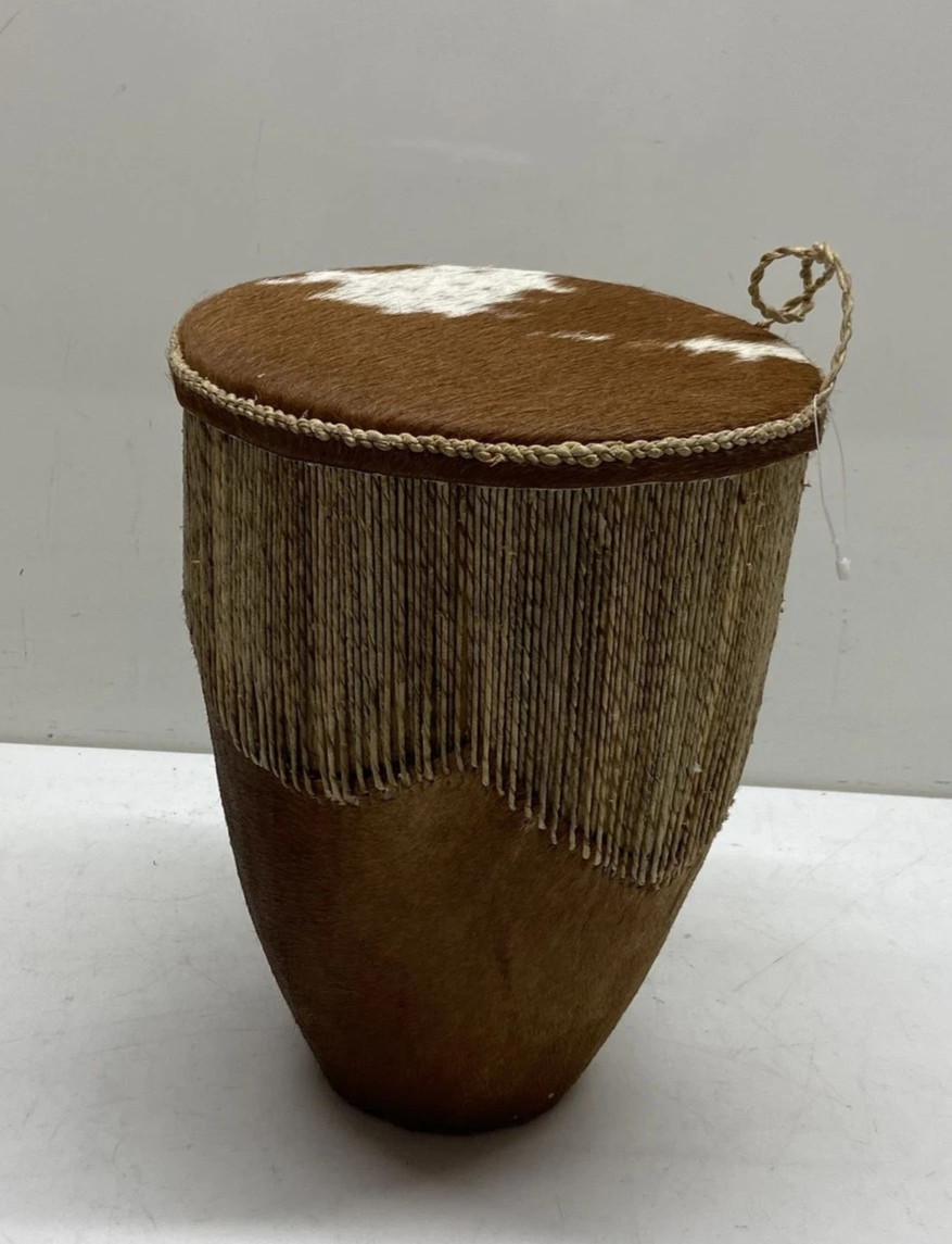 Animal hide drum