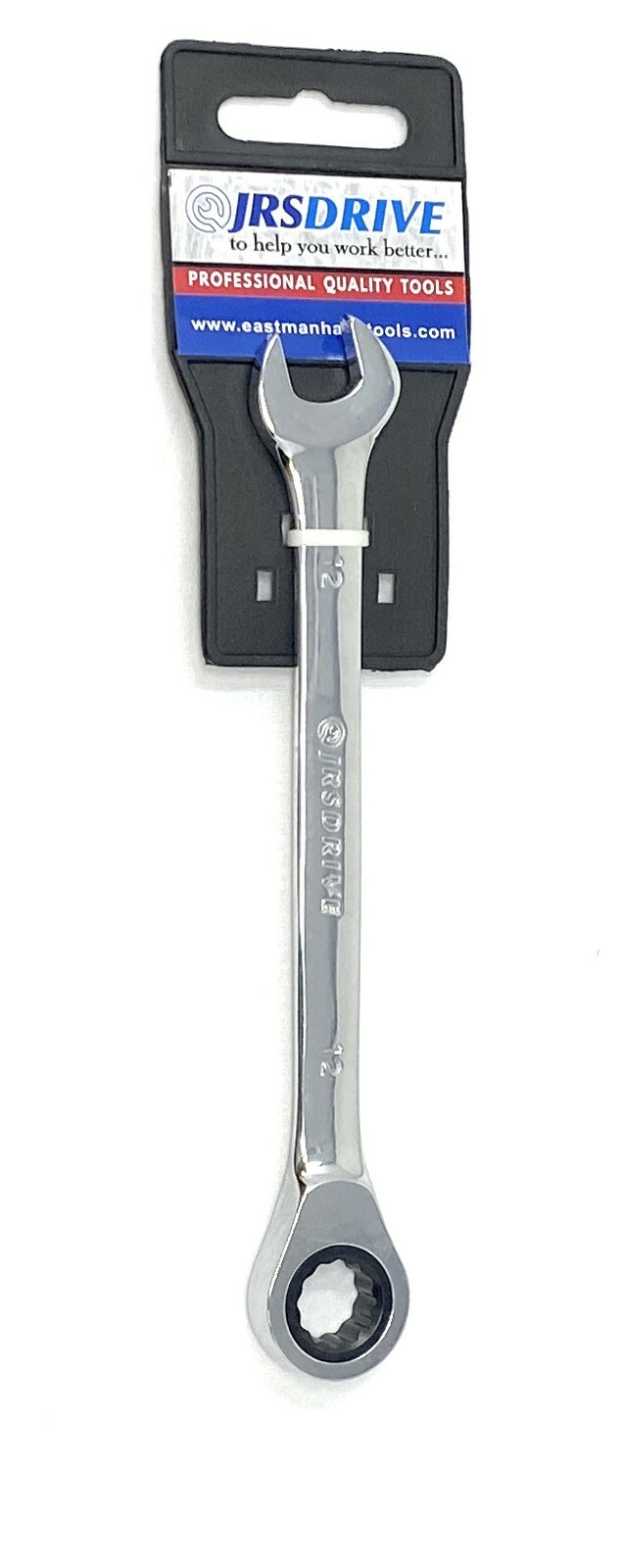 JRSDRIVE Ratcheting Combination Wrench 12mm Metric 12pt 5°Arc swing