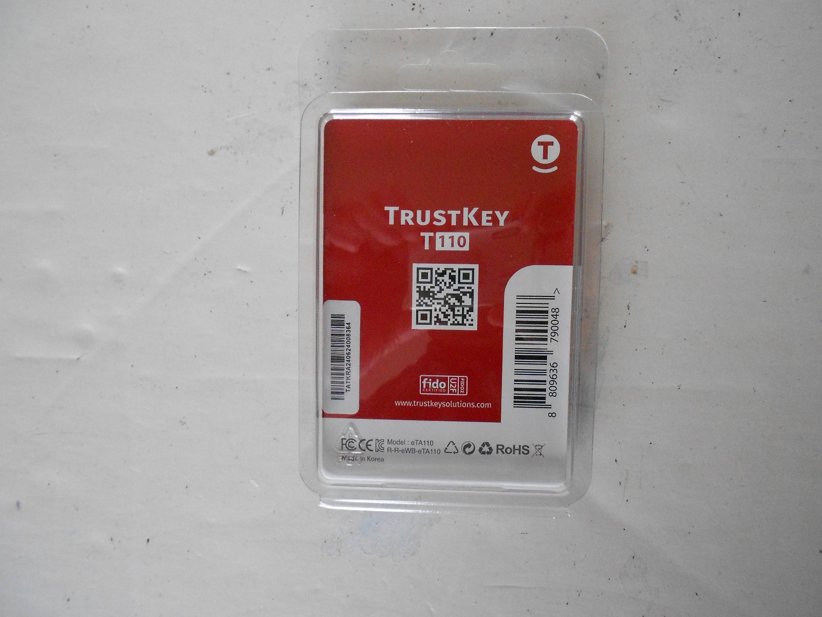 FIDO Security Key TrustKey T110 FIDO2 U2F Two Factor Authentication USB Key Type