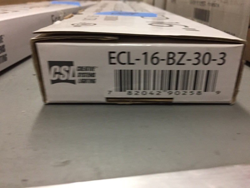 CSL Creative Systems Lighting ECL-16-BZ-30-3 120V LED 16" EcoCounter Light NEW