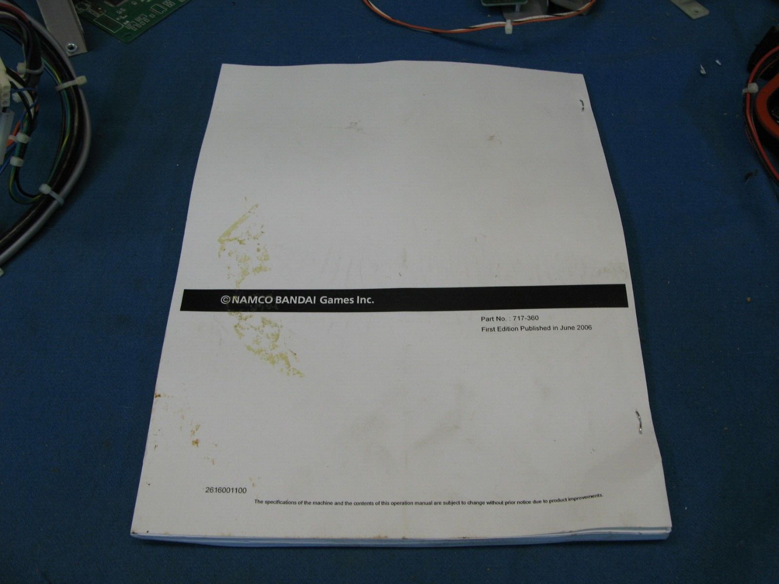 Namco Time Crisis 4 SD Used Arcade Game Manual