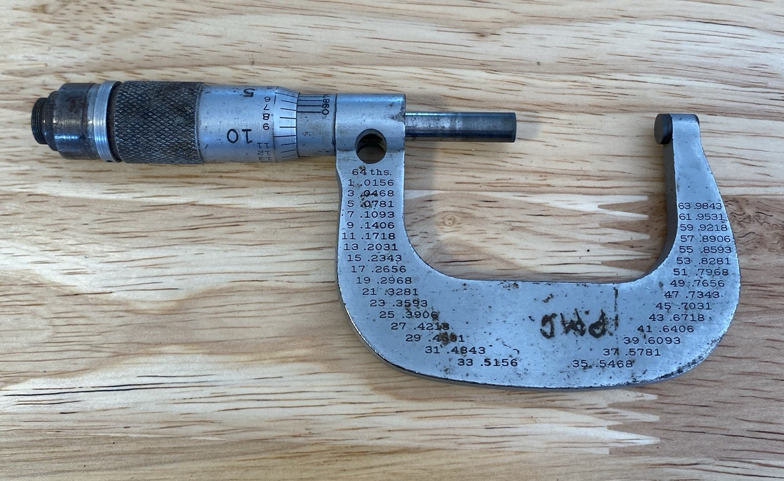 Lufkin Micrometer Model No. 1642V 1-2 Inch