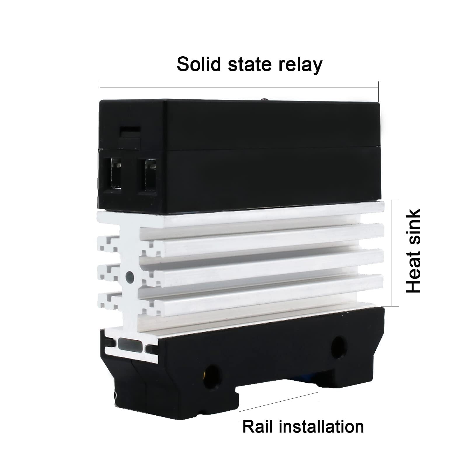 SSR 25 DD Solid State Relay DC to DC Input 3-32V DC Output 3-75V DC with Radi...