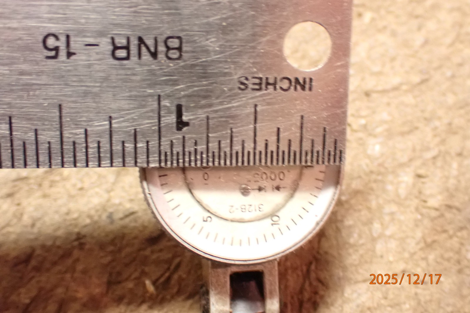 OLDER SWISS MADE INTERAPID DIAL TEST INDICATOR 312B-2 ; .0005 WITH MOUNT ARM