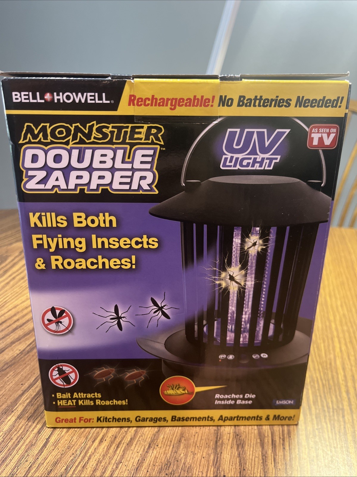 NEW Bell & Howell Monster Double Zapper UV Light Mosquito Zappers As Seen On TV