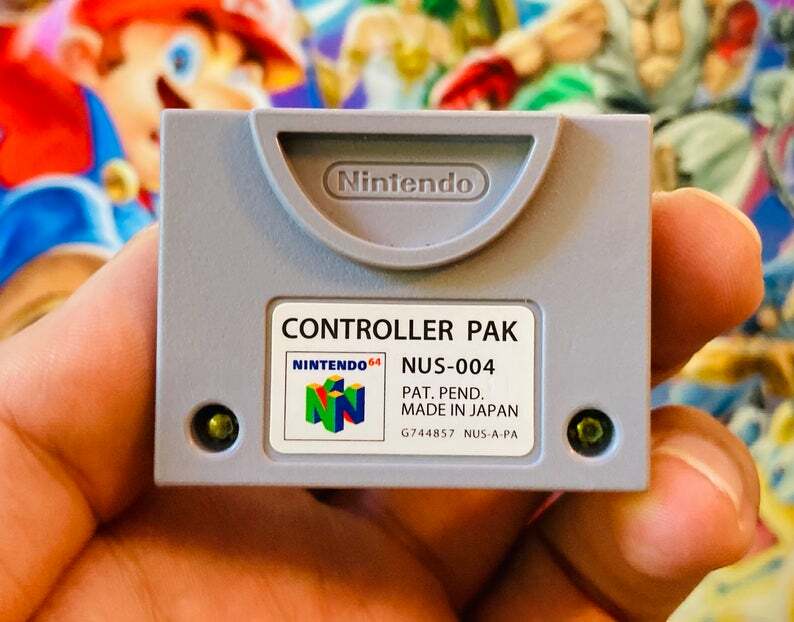 Official OEM Genuine Authentic Nintendo 64 N64 Controller Pak Memory Card NUS004