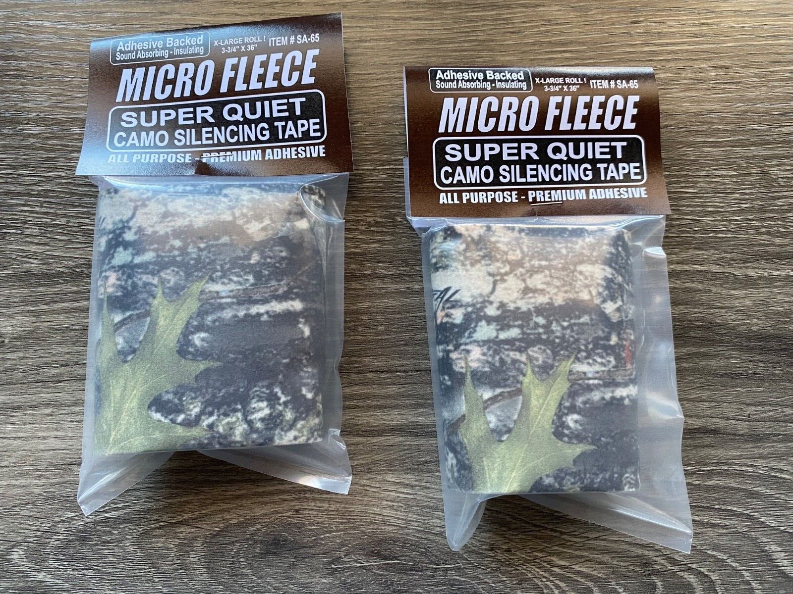 2 PACKS -  HUNTERS FLEECE CAMO TAPE 3-3/4 WIDE X 36" LONG Bow Gun Hunting F/SH