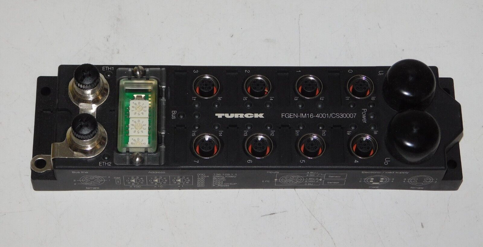 New Turck FGEN-IM16-4001/CS30007 EtherNet Input Station 16 Sensor Module 6825442
