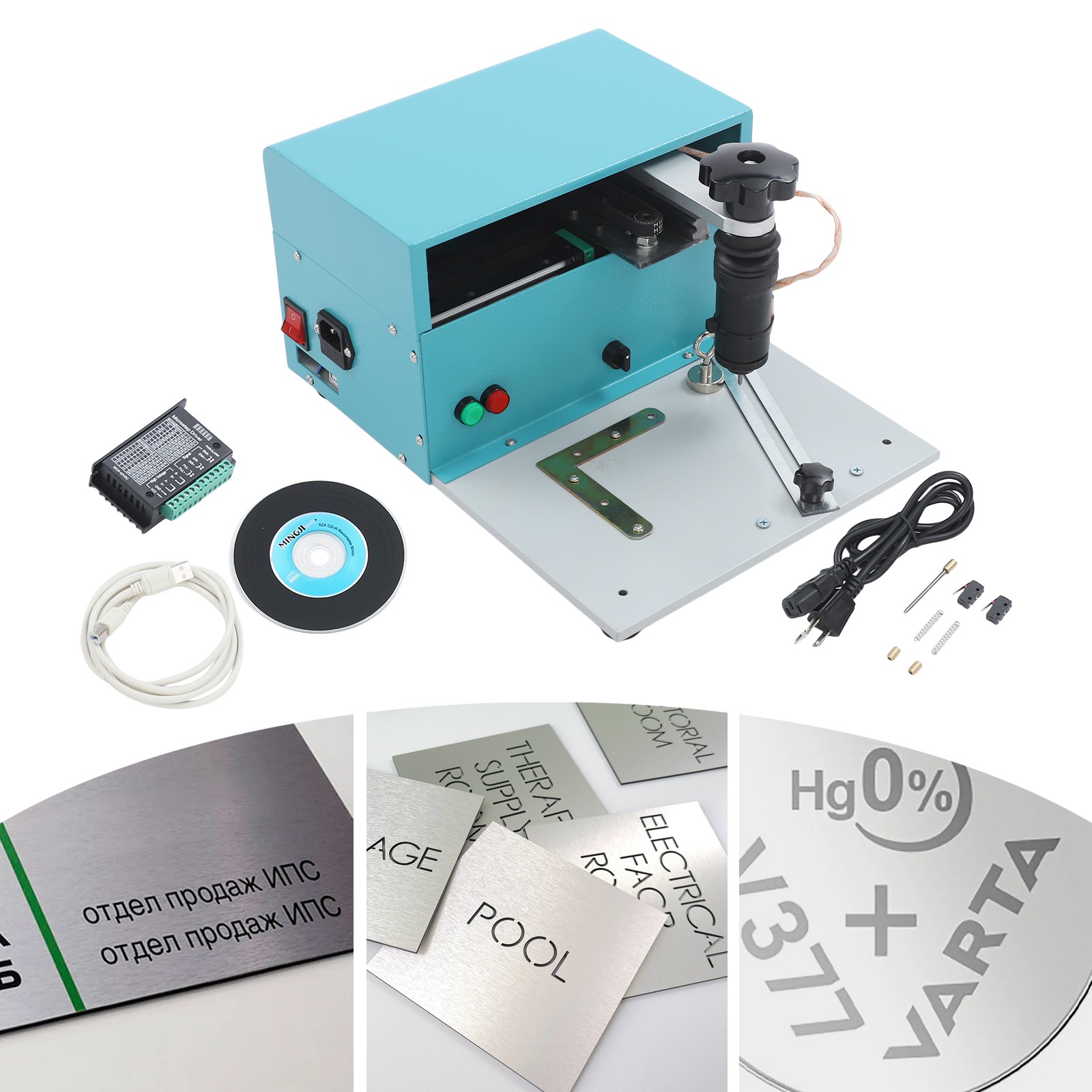 Electric Dot Peen Part Marking/serial Number Tag Marking Engraving Machine