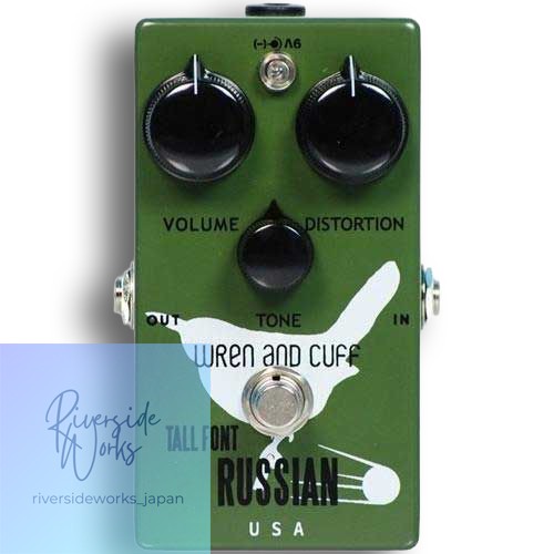 New Wren and Cuff Tall Font Russian Fuzz Pedal