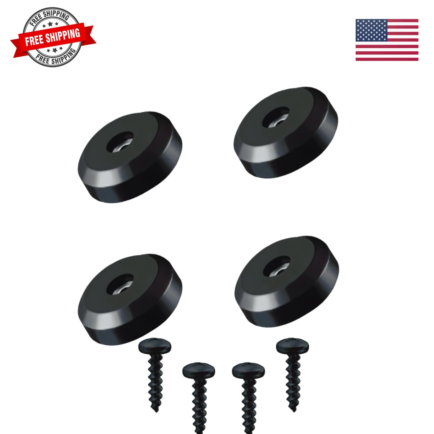 Vibration Isolation Feet 4 Pack, Silicone Rubber Pads for Speaker Subwoofer A...