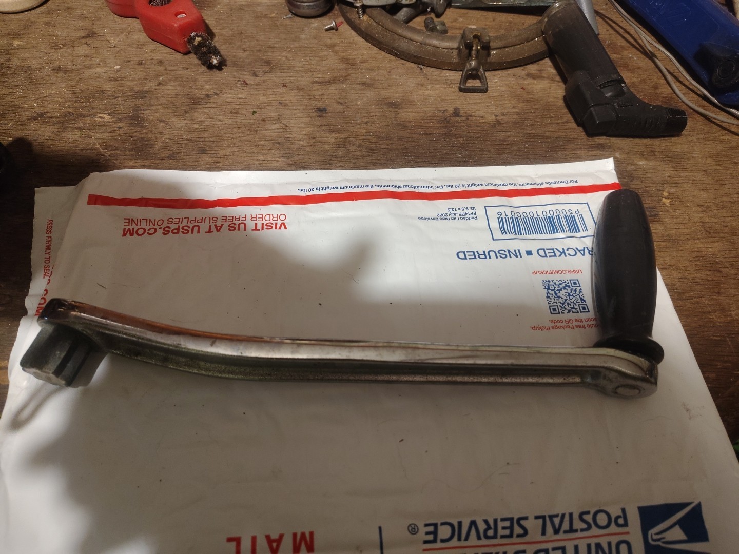 BARLOW 11" Non-LOCKING CHROME/BRONZE WINCH HANDLE