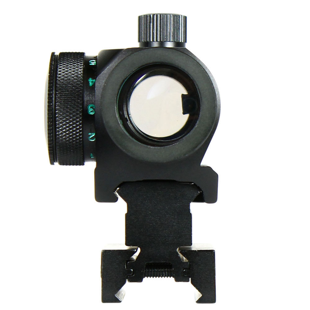 Reflex Red Green Dot Sight Scope w/ Dual High & Low Profile Rail Mounts