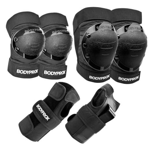 Knee Pads Elbow Pads Wrist Guards Set for Inline Skating, Medium