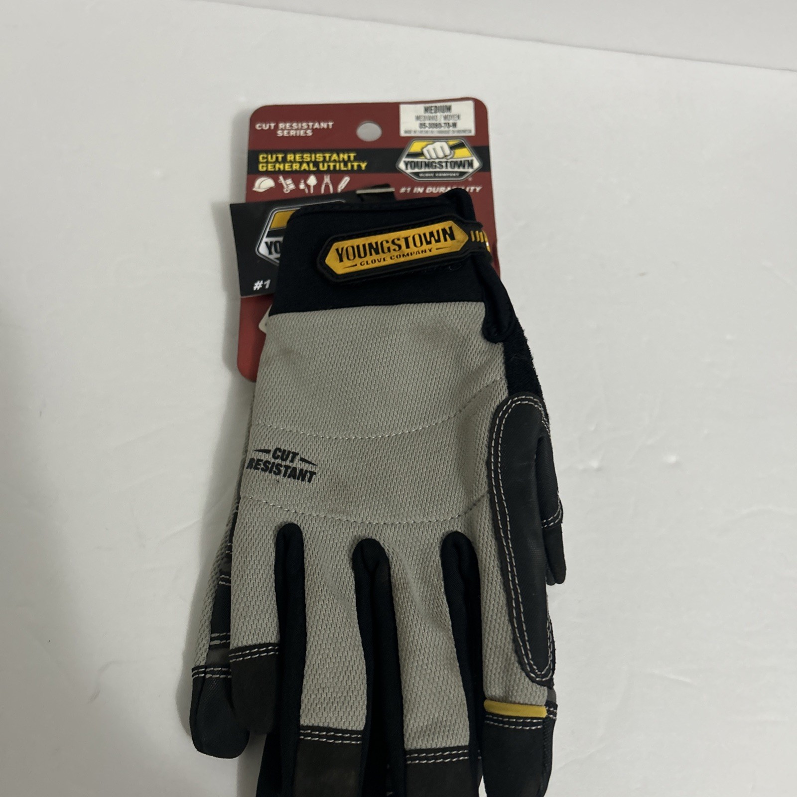 NWT Youngstown Glove 05-3080-70-M Cut Resistant Lined Medium Gray
