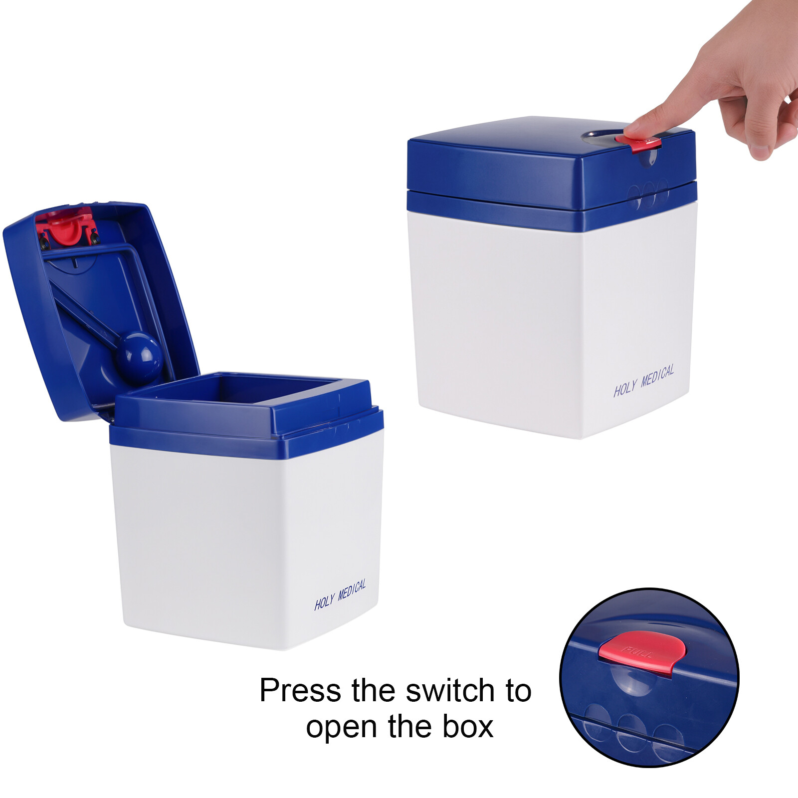 Dental Proof Box Stackable Storage for Impression Materials & Mixer Accessories