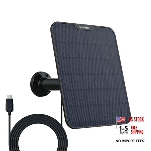 Reolink 6W Solar Panel Non-Stop Solar Power Supply for All Wireless Black