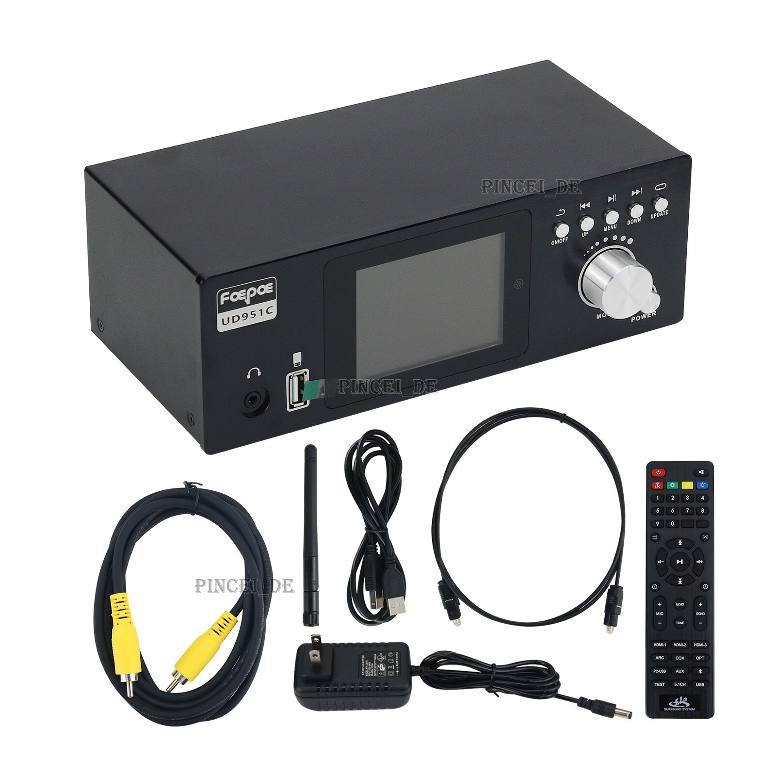 Black Panel UD951C-PRO+ Flagship Version Turntable DTS Dolby5.1 Audio Decoder