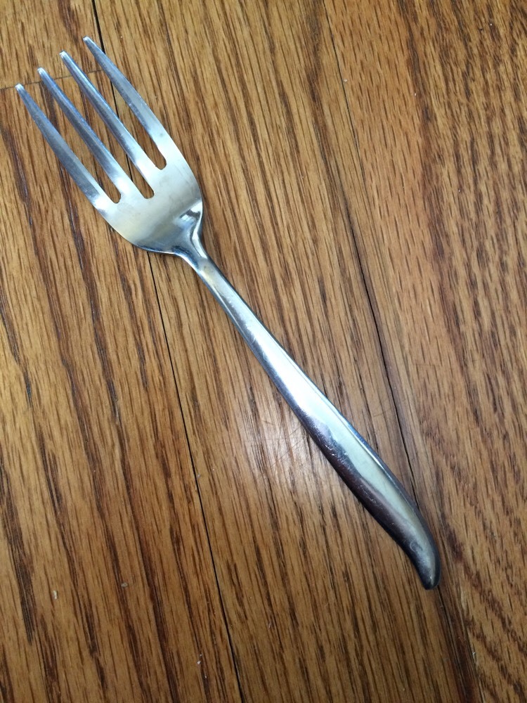 Linmark Stainless Glossy Curve Tip LNM2  Salad Fork 6"