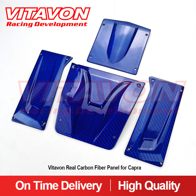 Vitavon Capra Carbon Fiber Panel Set for Axial Capra 1.9 Body AXI230012 Blue