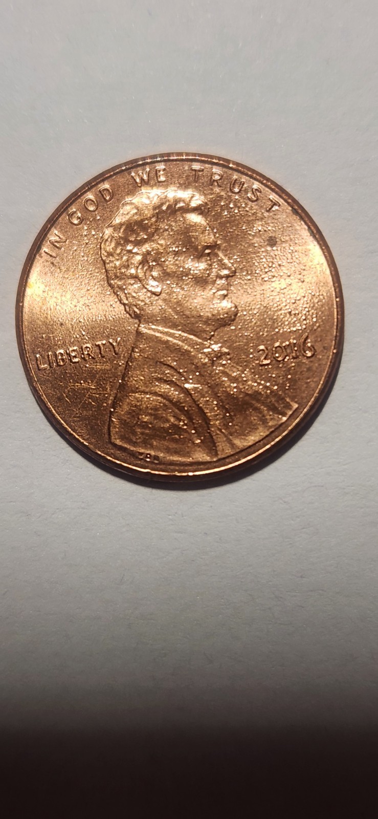 2016 Lincoln Cent Shield Multiple Die Chips No Mm
