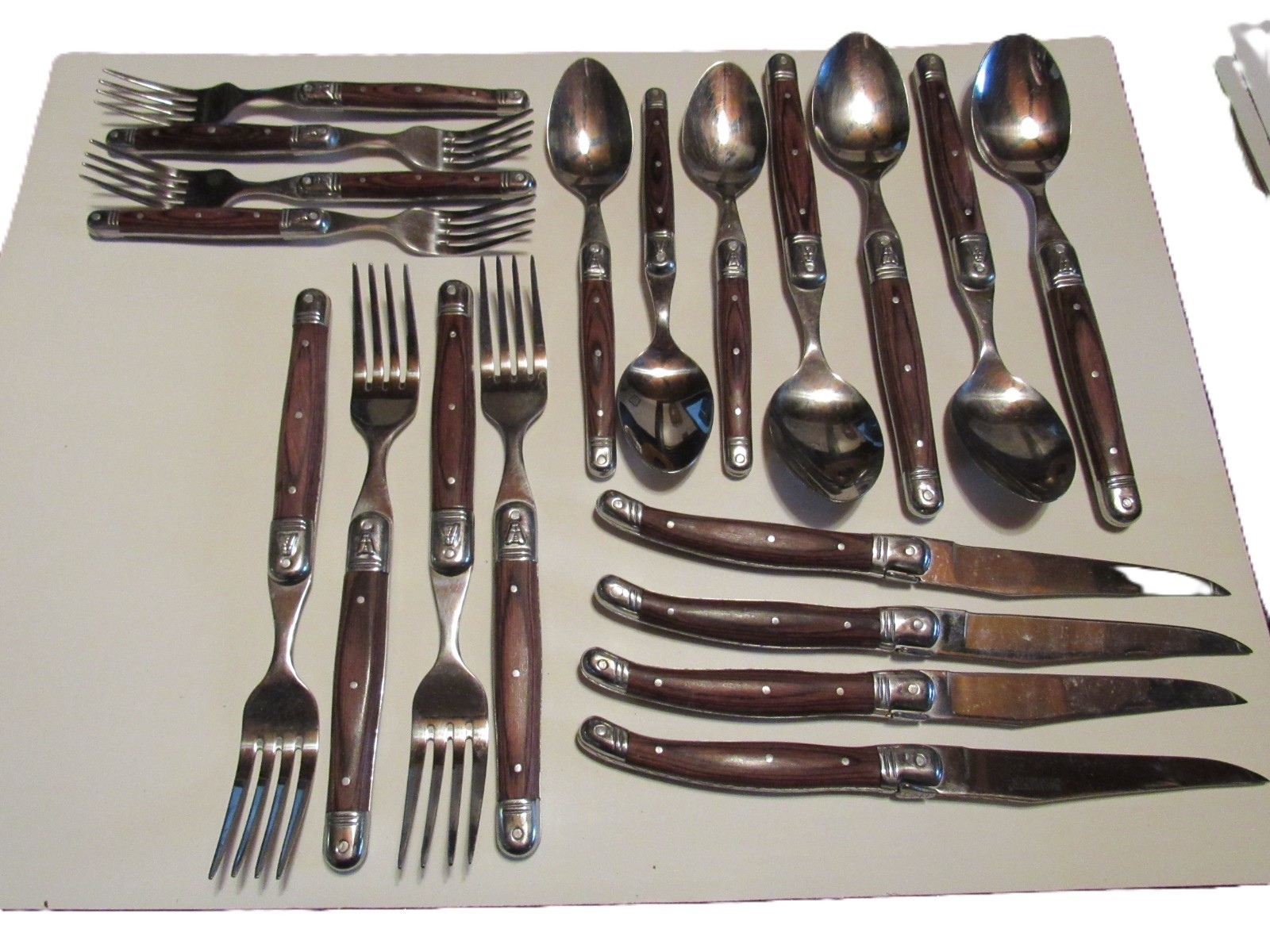 Vintage 19-Piece Sabatier Flatware Set Service for 4 Minus 1 Teaspoon