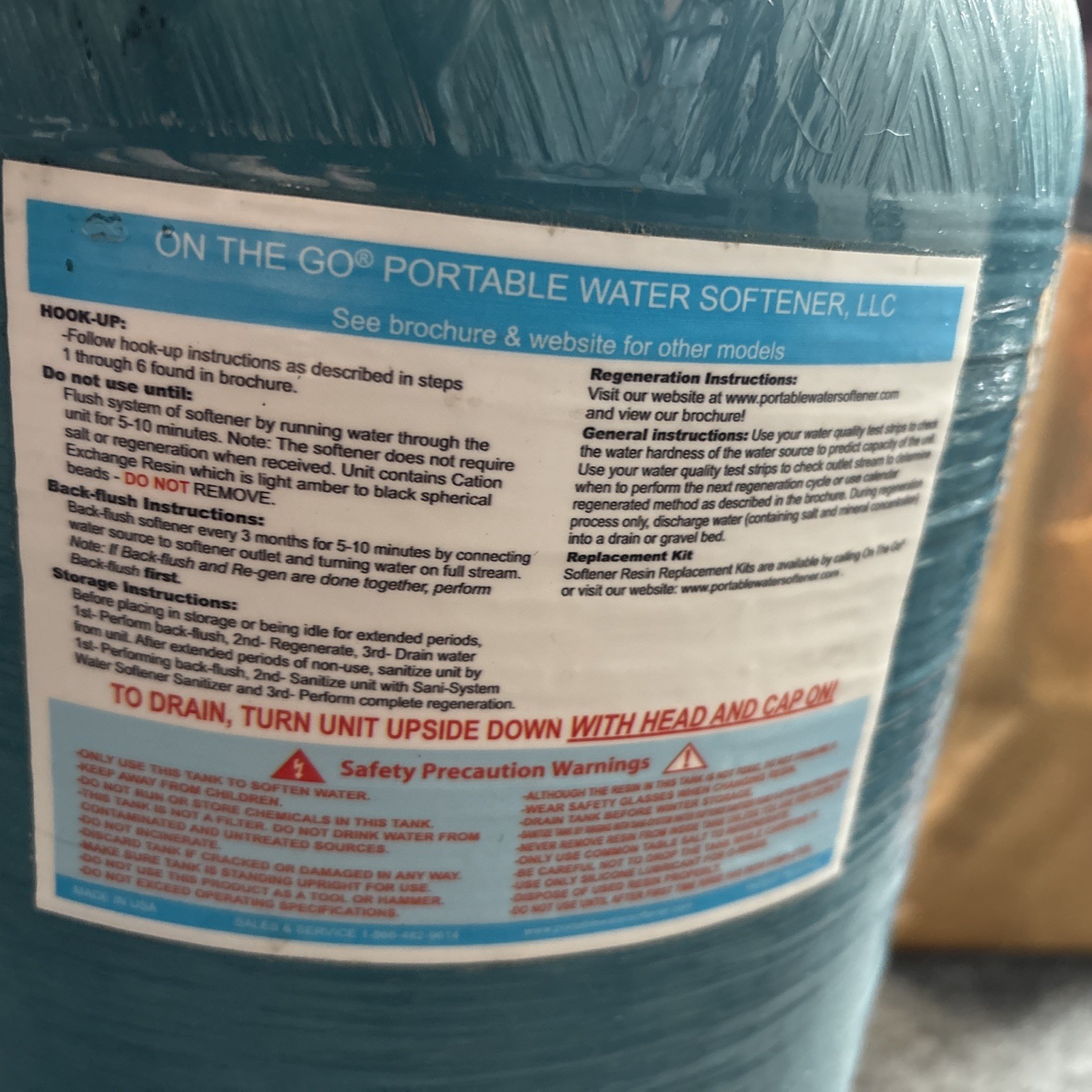 On The Go Portable Water Softener CH30317 (open box)