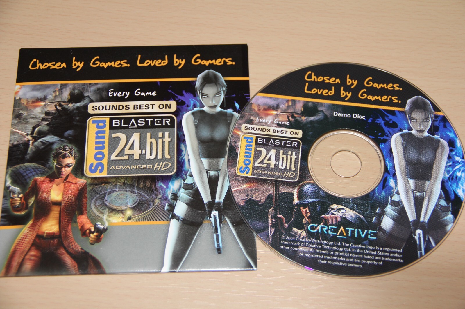 Creative Sound Blaster Demo Disc CD 24-Bit Advanced HD Chosen By Loved By Gamers