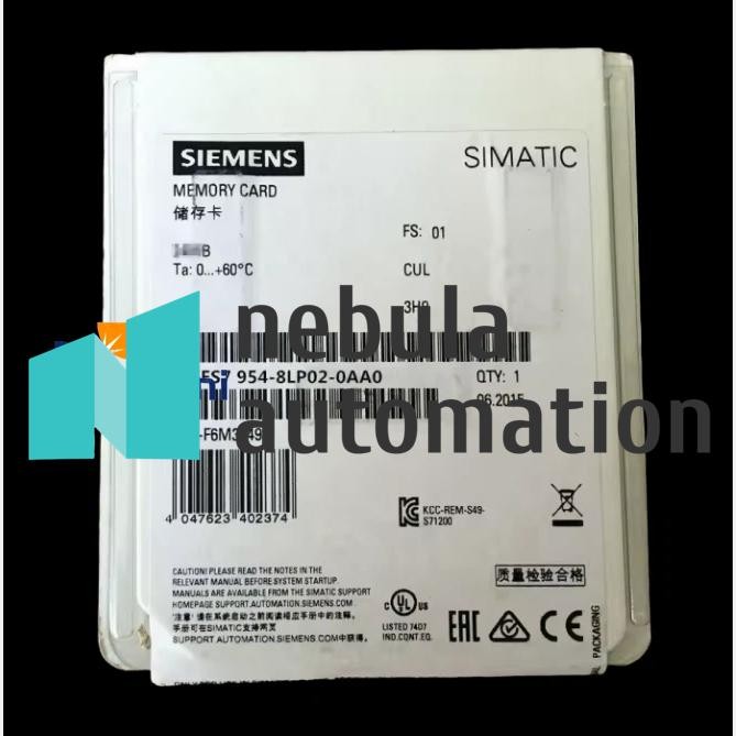 6ES7954-8LP02-0AA0 6ES7 954-8LP02-0AA0 New Siemens SIMATIC S7 Memory Card
